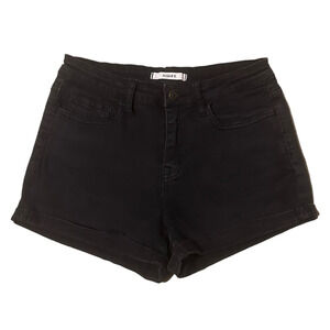Klique B. Stretch Mid Rise Black Denim Shorts Jean Shorts Size Medium